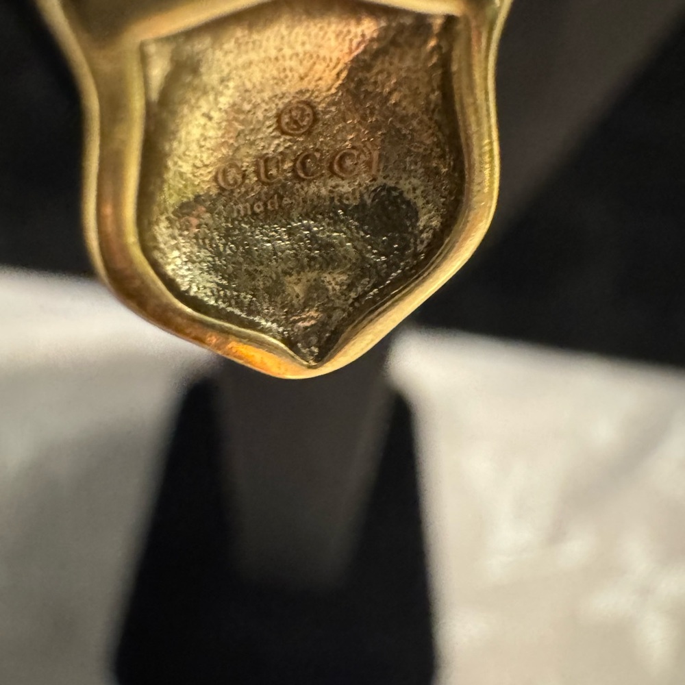 Gucci Marmont GG Gold Necklace with Blue and White Accents - Picture 5 of 5